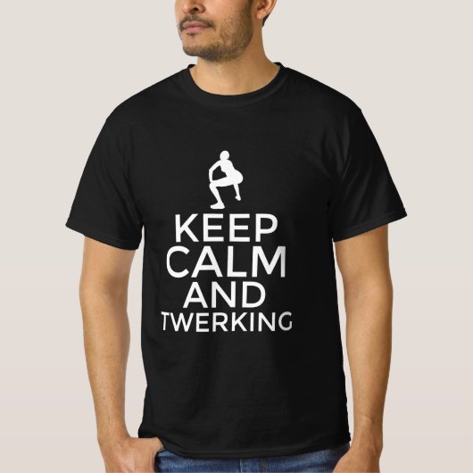 T-shirt Keep calm and twerking (Devant)