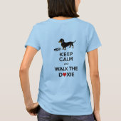 T-shirt Keep Calm and Walk the Doxie (Dos)