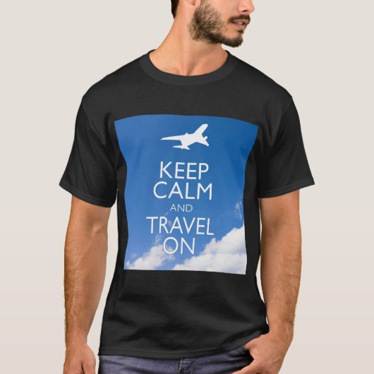 T-SHIRT KEEP CALM ET TRAVEL (Devant)