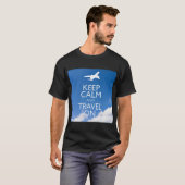 T-SHIRT KEEP CALM ET TRAVEL (Devant entier)