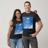 T-SHIRT KEEP CALM ET TRAVEL (Unisexe)