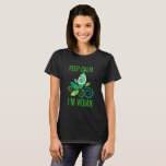 T-shirt Keep calm i'm végan<br><div class="desc">Le modèle fun et stylé simple et sans équivoque pour les végan par magic market.Pour faire plaisir ou se faire plaisir</div>