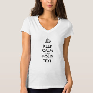 T-shirt KEEP CALM personnalisé et votre texte