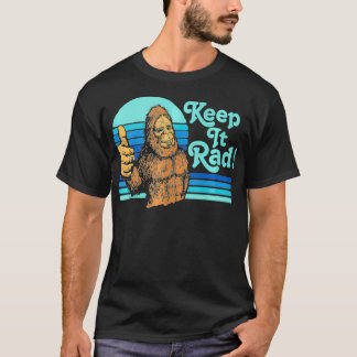 T-shirt Keep It Rad Vintage Bigfoot Thumbs Up Funny