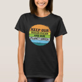 T-shirt Keep Our Ocean Clean Recycle Recycling Earth Day (Devant)