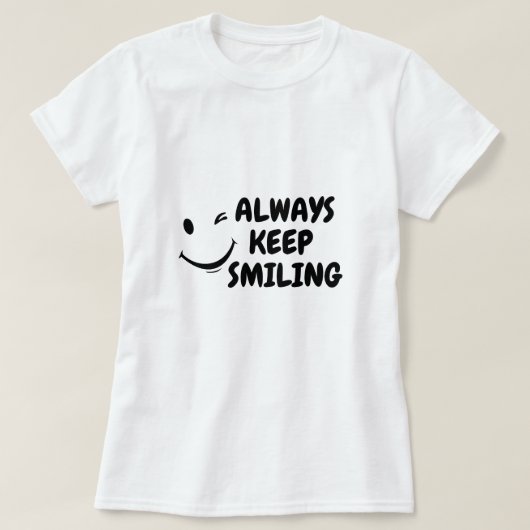 T-SHIRT KEEP SMILING (Design devant)