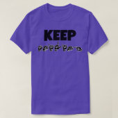 T-shirt KEEP SMILING ASL Sign Language Design 1 (Design devant)
