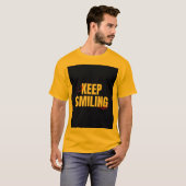 T-shirt Keep Smiling pour unisexe (Devant entier)