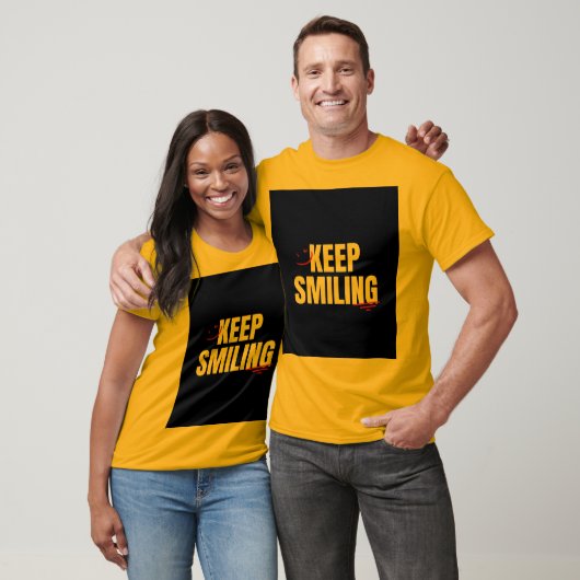 T-shirt Keep Smiling pour unisexe (Unisexe)