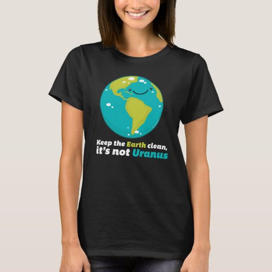 T-shirt Keep The Earth Clean (Devant)