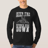 T-shirt Keep The Rubber Side Down Backprint Mtb (Devant)
