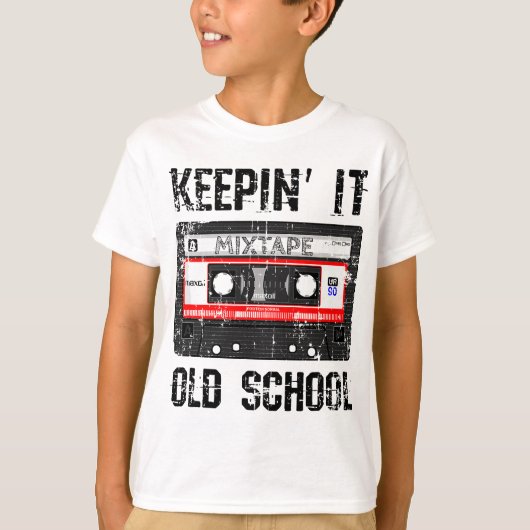 T-shirt Keepin It Old School 80s et 90s Hip hop (Devant)
