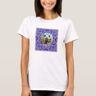 T-shirt Kees Puppy Purple Tulips