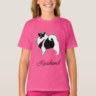 T-shirt Keeshond Graphics - Cute Original Chig Art