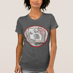 T-shirt Keeshond Noël hiver fenêtre Peinture Chien Art