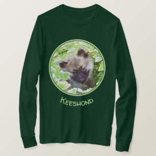 T-shirt Keeshond Puppy in the Garden Peinture Art original