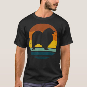 T-shirt Keeshond Vintage Retro Papa Cadeau