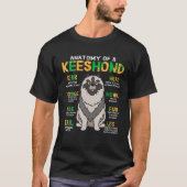T-shirt Keeshony Anatomy Funny Chien maman papa Cadeau T-s (Devant)