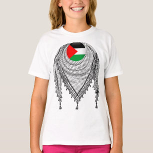 T-shirt Keffiyeh Écharpe palestinienne tissu traditionnel
