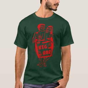 T-shirt Keg Bar Retro Defunct Tavern