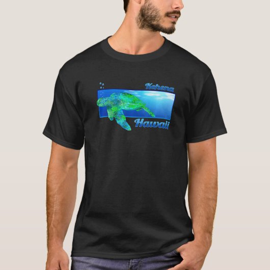 T-shirt Kehena Hawaii nager Honu (Devant)