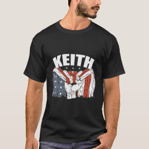 T-shirt Keith Anniversaire Patriotique Prénom Personnalisé