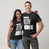 T-shirt Keith Nom personnalisé Cadeau Anniversaire (Unisexe)