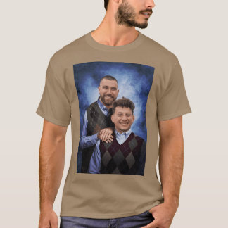 T-shirt Kelce et Mahomes Demi-frères rétro