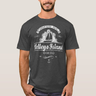 T-shirt Kelleys Island OH Voilier Vintage Nautique