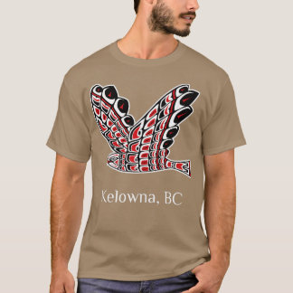 T-shirt Kelowna Redail Hawk Native Bird of Prey Art ank