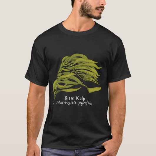 T-shirt Kelp géant - Macrocystis Pyrifera (Avec Nom) (Devant)