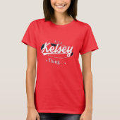 T-shirt kelsey 100 baby challenge kelsey seybold main (Devant)