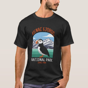 T-shirt Kenai Fjords National Park Us Puffin Bird Alaska