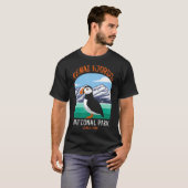 T-shirt Kenai Fjords National Park US Puffin Bird Alaska (Devant entier)