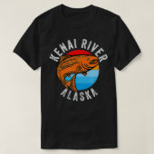 T-shirt Kenai River Alaska Pêche Saumon Angler (Design devant)