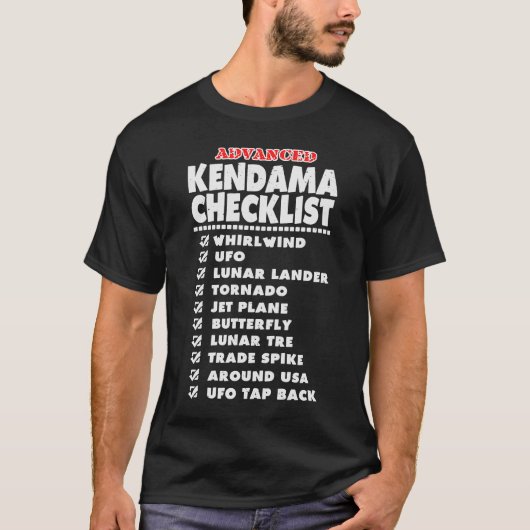 T-shirt Kendama Advanced Tricks Checklist Fan (Devant)