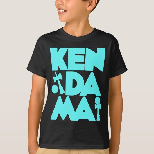 T-shirt Kendama cubé 2, blue2 (Devant)