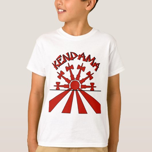 T-shirt Kendama Sun, rouge (Devant)