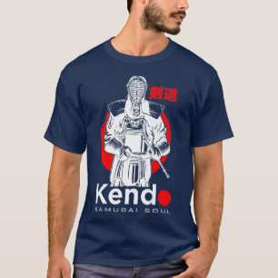 T-shirt Kendo Samurai Soul Guerrier Martial Arts Japonais