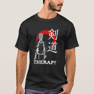 T-shirt Kendo Therapy Kanji Arts martiaux japonais Dojo