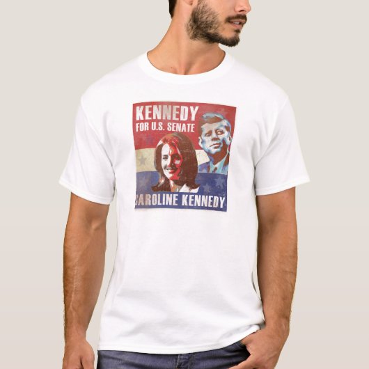 T-shirt Kennedy commence la campagne pour le sénat (Devant)