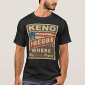 T-shirt KENO, OU C'est là que commence mon histoire (Devant)