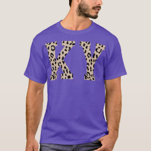 T-shirt Kentucky State Pride Cheetah Custom State Letters