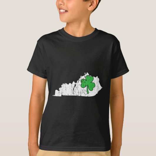 T-shirt Kentucky State St. Patrick's Day Kentucky Green Sh (Devant)