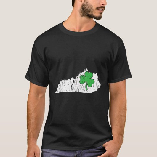 T-shirt Kentucky State St. Patrick's Day Kentucky Green Sh (Devant)