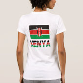 T-shirt Kenya et drapeau kenyan (Dos)