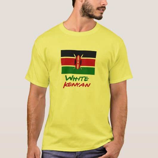 T-shirt Kenyan blanc (Devant)