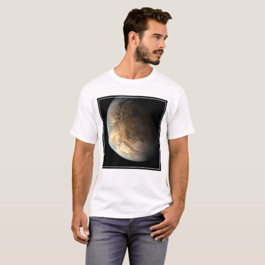 T-shirt Kepler-186f Orbitant Une Étoile Éloignée. (Devant entier)