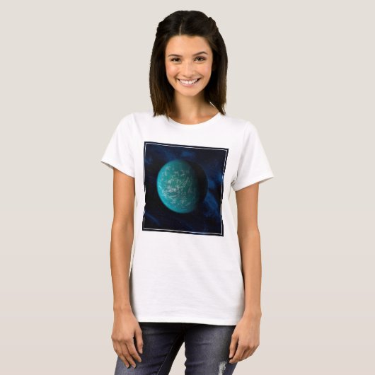 T-shirt Kepler 22b, Une planète extra-solaire. (Devant entier)