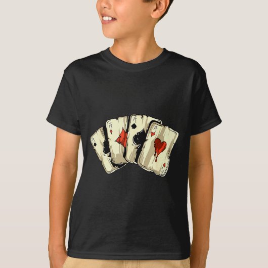 T-shirt Ker Player Texas Holdem - Card Game Ker  (Devant)